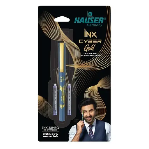 HAUSER INX CYBER GOLD FOUNTAIN PEN
